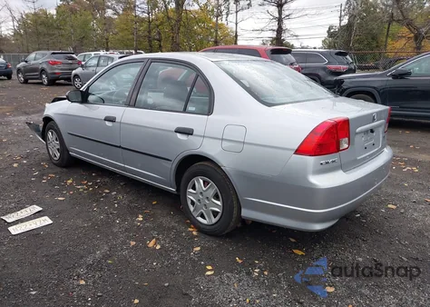 2005 Honda Civic Vp из США, поврежденный, VIN 2HGES16325H531969